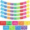 5 Packs Mexican Party Decoration, 90 Feet Plastic Papel Picado Fiesta Banner Cinco de Mayo Garland